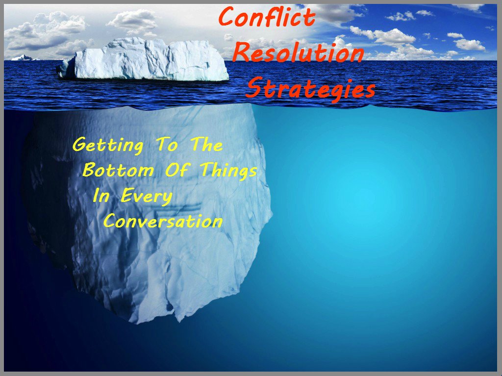 Conflict resolution strategies: getting to the bottom of things in every conversation